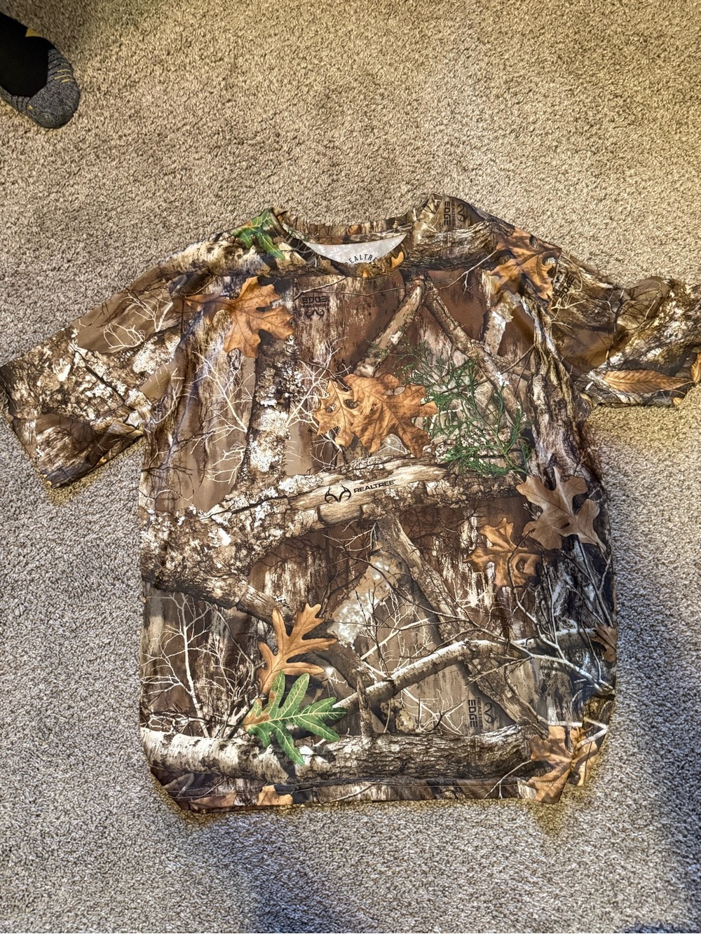 Realtree Woodland Camo Tee in Brown, Green & Tan